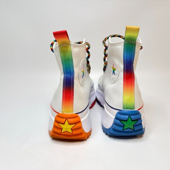CONVERSE "Find Your Pride" Star Canvas Rubber Hi Top Sneaker Mens Size 10.5 - Picture 4 of 11